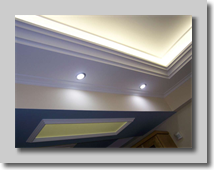 Δοκάρι με γυψοσανίδα για την τοποθέτηση σπότ 