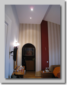 Ψευδοροφή με γυψοσανίδα για απόκρυψη δοκού