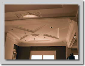 Ψευδοροφή και δοκάρια απο γυψοσανίδα