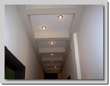 Τελική όψη ψευδοροφής με φατνώματα απο γυψοσανίδα